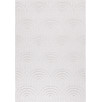 Tapis d'intérieur et extérieur motifs arcs Santorini blanc 120 X 160 cm Tapis d'intérieur et extérieur motifs arcs Santorini blanc 120 X 160 cm