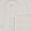 Tapis d'intérieur et extérieur motifs arcs Santorini blanc 160 X 230 cm Tapis d'intérieur et extérieur motifs arcs Santorini blanc 160 X 230 cm