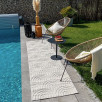 Tapis d'intérieur et extérieur motifs arcs Santorini blanc 160 X 230 cm Tapis d'intérieur et extérieur motifs arcs Santorini blanc 160 X 230 cm