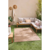 Tapis d'intérieur et extérieur motifs arcs Santorini beige 200 X 290 cm Tapis d'intérieur et extérieur motifs arcs Santorini beige 200 X 290 cm
