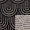 Tapis d'intérieur et extérieur motifs arcs Santorini noir 200 X 290 cm Tapis d'intérieur et extérieur motifs arcs Santorini noir 200 X 290 cm