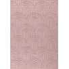 Tapis d'intérieur et extérieur motifs arcs Santorini rose 120 X 160 cm