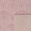 Tapis d'intérieur et extérieur motifs arcs Santorini rose 160 X 230 cm