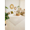 Tapis d'intérieur et extérieur motifs arcs symétriques Santorini blanc 80 X 300 cm Tapis d'intérieur et extérieur motifs arcs symétriques Santorini blanc 80 X 300 cm