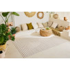 Tapis d'intérieur et extérieur motifs arcs symétriques Santorini blanc 200 X 290 cm