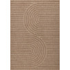 Tapis d'intérieur et extérieur motifs arcs symétriques Santorini beige 120 X 160 cm Tapis d'intérieur et extérieur motifs arcs symétriques Santorini beige 120 X 160 cm