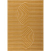 Tapis d'intérieur et extérieur motifs arcs symétriques Santorini jaune 200 X 290 cm Tapis d'intérieur et extérieur motifs arcs symétriques Santorini jaune 200 X 290 cm