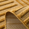Tapis d'intérieur et extérieur motifs arcs symétriques Santorini jaune 200 X 290 cm Tapis d'intérieur et extérieur motifs arcs symétriques Santorini jaune 200 X 290 cm
