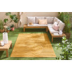 Tapis d'intérieur et extérieur motifs arcs symétriques Santorini jaune 200 X 290 cm Tapis d'intérieur et extérieur motifs arcs symétriques Santorini jaune 200 X 290 cm
