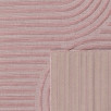 Tapis d'intérieur et extérieur motifs arcs symétriques Santorini rose 80 X 300 cm