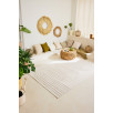Tapis intérieur et extérieur motifs de vagues Santorini blanc 200 X 290 cm Tapis intérieur et extérieur motifs de vagues Santorini blanc 200 X 290 cm