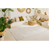 Tapis intérieur et extérieur motifs de vagues Santorini blanc 200 X 290 cm Tapis intérieur et extérieur motifs de vagues Santorini blanc 200 X 290 cm