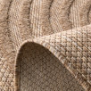 Tapis intérieur et extérieur motifs de vagues Santorini beige 200 X 290 cm Tapis intérieur et extérieur motifs de vagues Santorini beige 200 X 290 cm