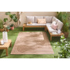 Tapis intérieur et extérieur motifs de vagues Santorini beige 200 X 290 cm Tapis intérieur et extérieur motifs de vagues Santorini beige 200 X 290 cm