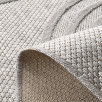 Tapis intérieur et extérieur motifs de vagues Santorini gris 200 X 290 cm