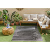 Tapis intérieur et extérieur motifs de vagues Santorini noir 80 X 300 cm Tapis intérieur et extérieur motifs de vagues Santorini noir 80 X 300 cm