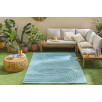 Tapis intérieur et extérieur motifs de vagues bleu turquoise 160 X 230 cm Tapis intérieur et extérieur motifs de vagues bleu turquoise 160 X 230 cm