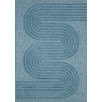 Tapis intérieur et extérieur motifs de vagues bleu turquoise 160 X 230 cm Tapis intérieur et extérieur motifs de vagues bleu turquoise 160 X 230 cm