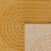 Tapis intérieur et extérieur motifs de vagues Santorini jaune 80 X 300 cm Tapis intérieur et extérieur motifs de vagues Santorini jaune 80 X 300 cm