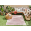 Tapis intérieur et extérieur motifs de vagues Santorini rose 80 X 300 cm Tapis intérieur et extérieur motifs de vagues Santorini rose 80 X 300 cm
