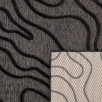 Tapis d'intérieur et extérieur motif abstrait santorini noir 200 X 290 cm Tapis d'intérieur et extérieur motif abstrait santorini noir 200 X 290 cm