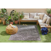 Tapis d'intérieur et extérieur motif abstrait santorini noir 200 X 290 cm Tapis d'intérieur et extérieur motif abstrait santorini noir 200 X 290 cm