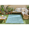 Tapis d'intérieur et extérieur motif abstrait santorini bleu turquoise 120 X 160 cm Tapis d'intérieur et extérieur motif abstrait santorini bleu turquoise 120 X 160 cm