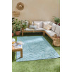 Tapis d'intérieur et extérieur motif abstrait santorini bleu turquoise 120 X 160 cm Tapis d'intérieur et extérieur motif abstrait santorini bleu turquoise 120 X 160 cm