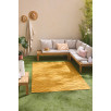 Tapis d'intérieur et extérieur motif abstrait santorini jaune 80 X 300 cm Tapis d'intérieur et extérieur motif abstrait santorini jaune 80 X 300 cm