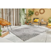 Tapis d'intérieur et d'extérieur à motifs gris 200 X 290 cm