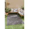 Tapis d'intérieur et d'extérieur à motifs noir 160 X 230 cm