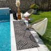 Tapis d'intérieur et d'extérieur à motifs noir 200 X 290 cm Tapis d'intérieur et d'extérieur à motifs noir 200 X 290 cm