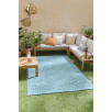 Tapis d'intérieur et d'extérieur à motifs bleu turquoise 200 X 290 cm