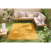 Tapis d'intérieur et d'extérieur à motifs jaune 80 X 300 cm