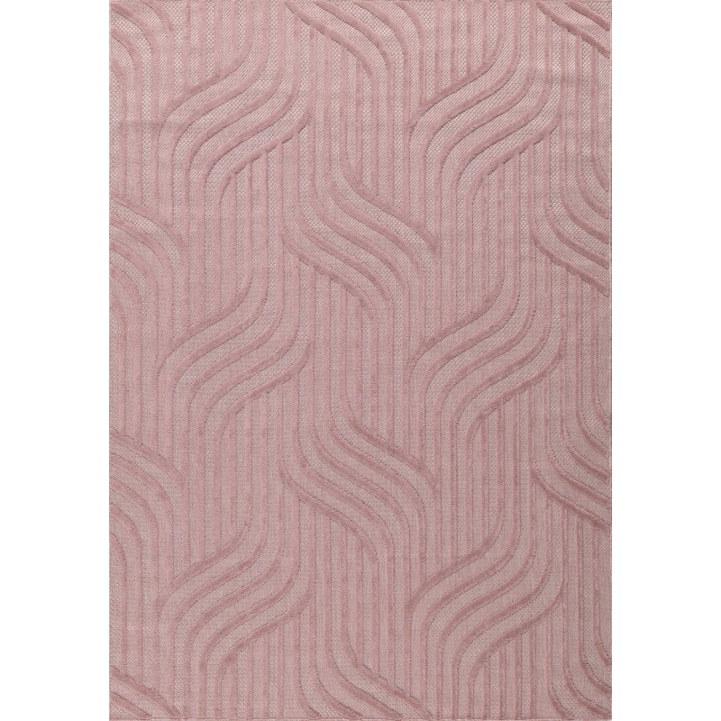 Tapis d'intérieur et d'extérieur à motifs rose 200 X 290 cm