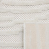 Tapis d'intérieur et d'extérieur à motifs blanc 200 X 290 cm