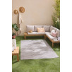 Tapis d'intérieur et d'extérieur à motifs gris 80 X 300 cm