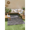 Tapis d'intérieur et d'extérieur à motifs noir 200 X 290 cm