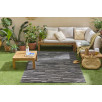 Tapis d'intérieur et d'extérieur à motifs noir 200 X 290 cm