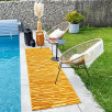 Tapis d'intérieur et d'extérieur à motifs jaune 80 X 300 cm