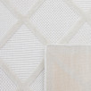 Tapis d'intérieur et d'extérieur motifs losange blanc 200 X 290 cm