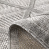 Tapis d'intérieur et d'extérieur motifs losange gris 160 X 230 cm