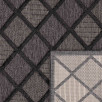 Tapis d'intérieur et d'extérieur motifs losange noir 160 X 230 cm Tapis d'intérieur et d'extérieur motifs losange noir 160 X 230 cm