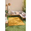 Tapis d'intérieur et d'extérieur motifs losange jaune 120 X 160 cm Tapis d'intérieur et d'extérieur motifs losange jaune 120 X 160 cm