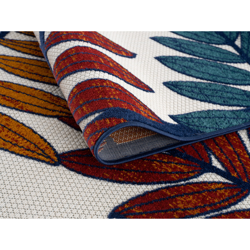 Tapis extérieur motif floral 120 X 160 cm