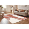 Tapis de salon à poils ras motif abstrait rouge 120 X 160 cm Tapis de salon à poils ras motif abstrait rouge 120 X 160 cm