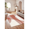 Tapis de salon à poils ras motif abstrait rouge 200 X 290 cm Tapis de salon à poils ras motif abstrait rouge 200 X 290 cm