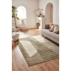 Tapis de salon à poils ras motif abstrait vert 120 X 160 cm Tapis de salon à poils ras motif abstrait vert 120 X 160 cm