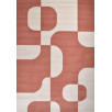 Tapis de salon à poils ras motif graphique brun 160 X 230 cm Tapis de salon à poils ras motif graphique brun 160 X 230 cm