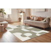Tapis de salon à poils ras motif graphique vert 120 X 160 cm Tapis de salon à poils ras motif graphique vert 120 X 160 cm